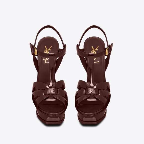 TRIBUTE PLATFORM SANDALS IN PATENT LEATHER - Picture 1 of 11